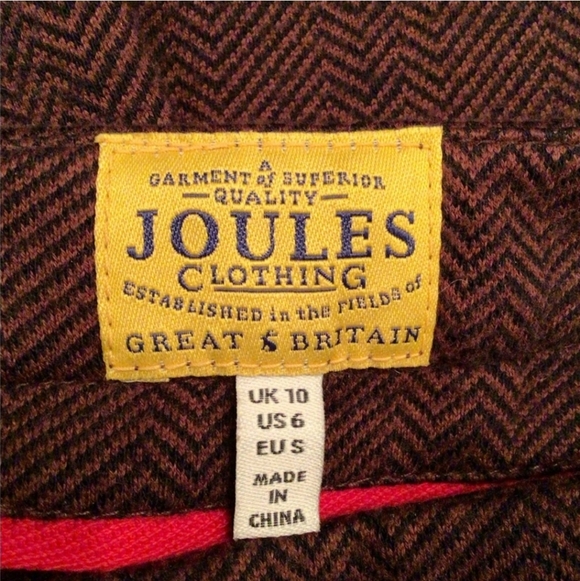 Joules Brown Herringbone Skirt Suit - size 6 - Picture 7 of 13